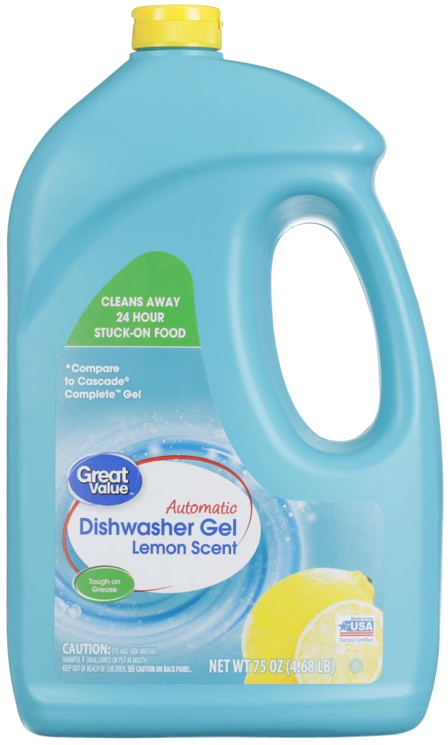 Main image of Great Value Automatic Dishwasher Gel, Lemon Scent, 75Ounce, 1Count