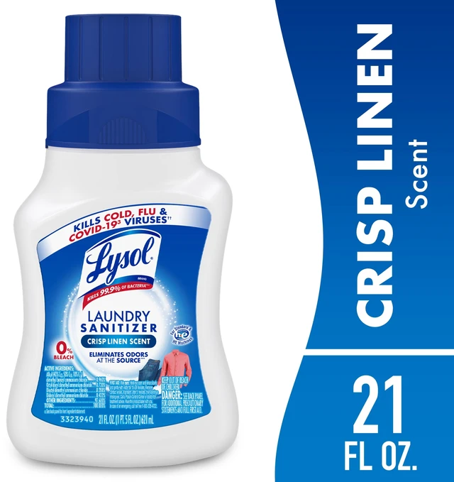 Main image of Lysol Laundry Sanitizer Additive, Sanitizing Liquid, Crisp Linen, 21 fl oz