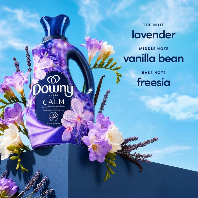 Alt view image 2 of 6 - Downy Ultra Soft Fabric Softener Liquid, Calm Lavender & Vanilla Bean, 26fl oz, 39 Loads