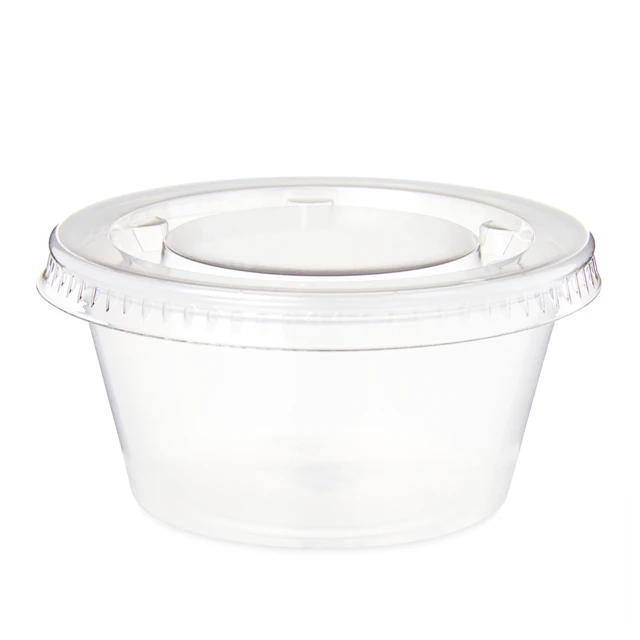 Alt view image 5 of 6 - Great Value 2oz 50Count Disposable Plastic Cups with Lids, Clear