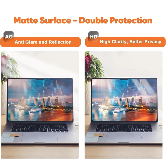 Alt view image 4 of 5 - BSPROTE Laptop Privacy Screen 15.6 Inch 16:9, Anti Glare Film Blue Light Filter, Computer Privacy Screen Shield Compatible with 15.6'' Hp Acer Asus Lenovo Dell Samsung Portable Mo