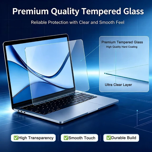 Alt view image 3 of 5 - Tempered Glass Screen Protector for ASUS ROG/TUF 16'' Gaming Laptop