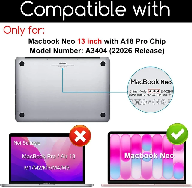 Alt view image 2 of 5 - KEANBOLL 2 Pack Tempered Glass Screen Protector for New Apple 2026 MacBook Neo 13 inch (Model: A3404) Laptop with A18 Pro Chip 13-lnch Laptop, 9H Hardness, Anti Scratch, Bubble Free