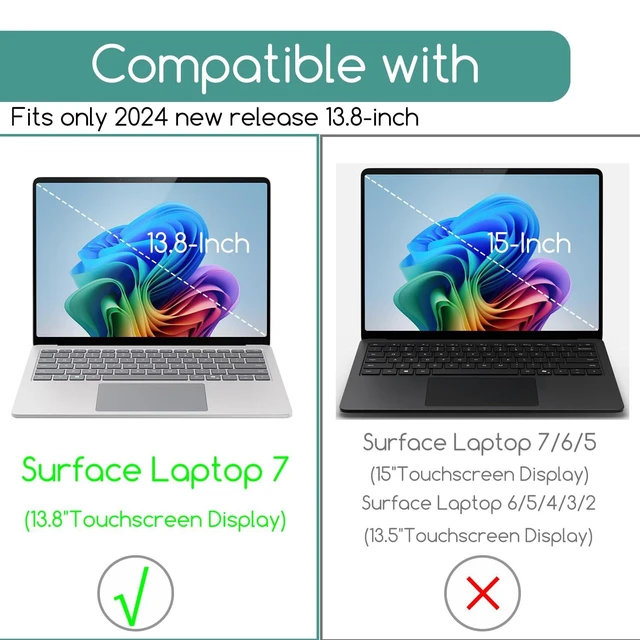 Alt view image 2 of 5 - KEANBOLL 2-Pack Tempered Glass Screen Protector for Microsoft Surface Laptop 7 13.8 Inch 2025-2024 ^^ Surface Laptop 8 13.8 Inch 2026 9H Hardness, Anti-Scratch, Ultra HD & Surface Pen Support