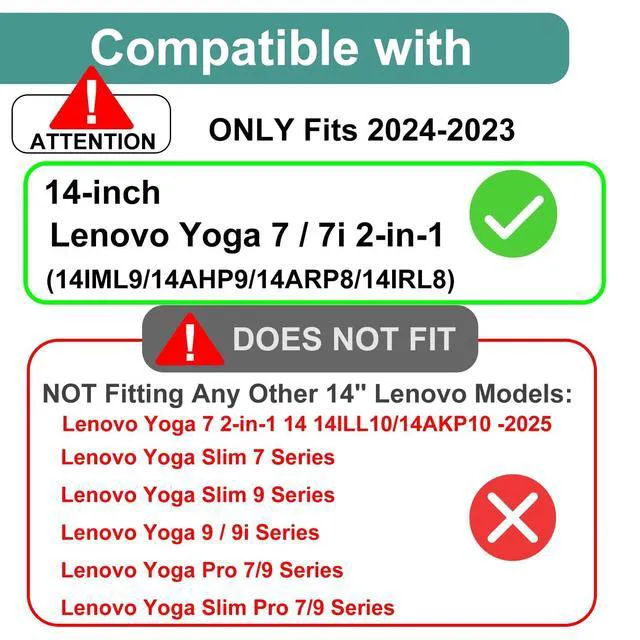Alt view image 2 of 5 - KEANBOLL 2 Pack Anti Blue Light Screen Protector for Lenovo Yoga 7 / 7i 14 Inch 2-in-1 Touchscreen Laptop (/14IML9/14AHP9/14ARP8/14IRL8), Anti Glare and Anti Fingerprint Shield