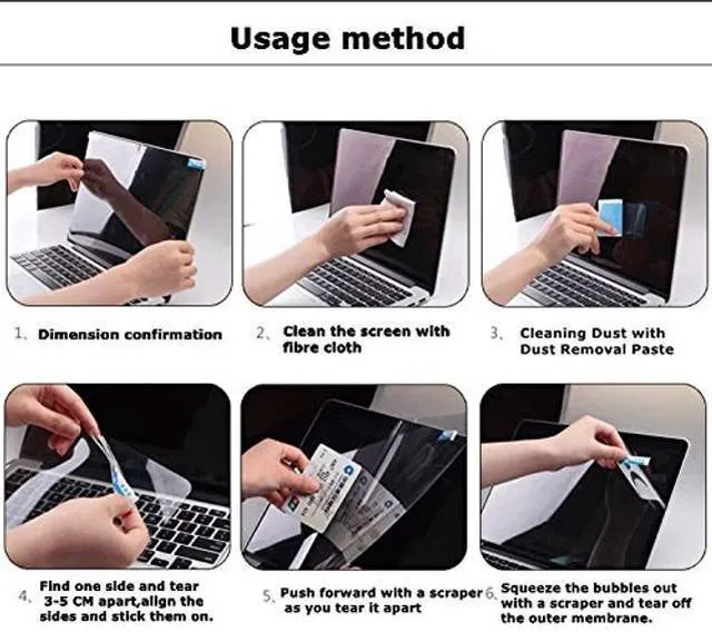 Alt view image 4 of 5 - Starfilm Screen Protector for Lenovo Thinkpad T14/T490/T480/T470 14 Inch Screen Laptop, Anti Glare Full Screen Film2 Pcs (Matte FILM, transparent) (14 inch, Anti Glare Screen Protector)