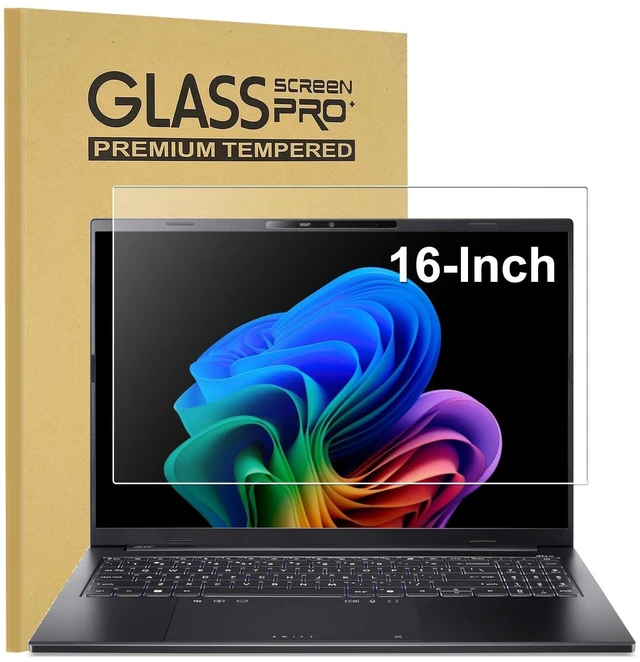 Main image of KEANBOLL Acer Laptop 16-Inch Tempered Glass Screen Protector Compatible with for Acer Swift Air 16 / Swift Go 16 / Nitro 16 / Gateway 16 / Aspire 16 / TravelMate 16 / Swift Edge 16 / Predator He