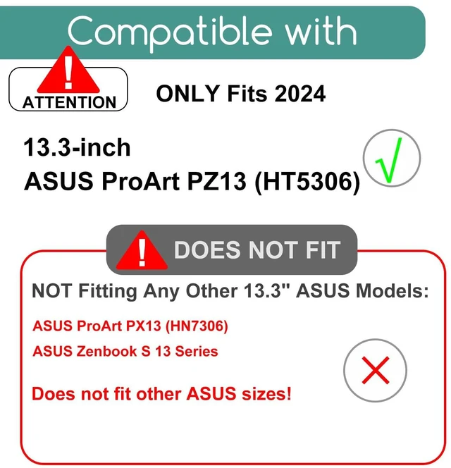Alt view image 2 of 5 - 2 Pack Screen Protector for ASUS ProArt PZ13 2-in-1 AI Creator Laptop 13.3" (Model: HT5306), Anti Blue Light Glare and Anti Fingerprint (Matte) Shield-(Note: Not suitable for ASUS ProArt PX 13 H