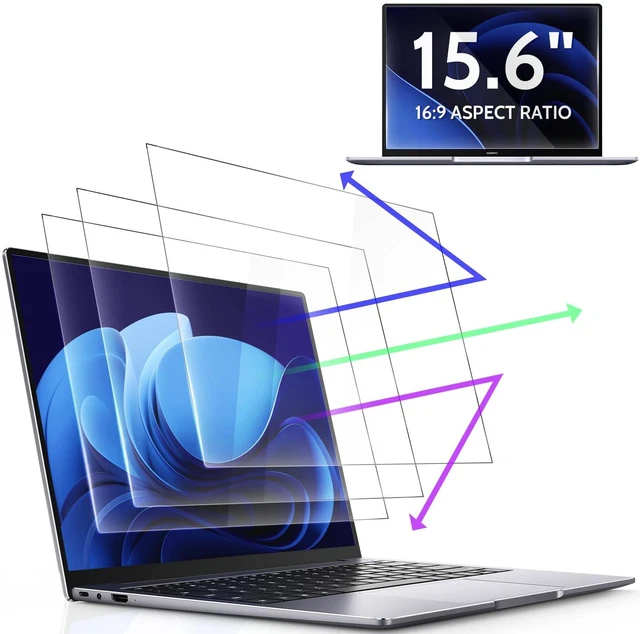 Main image of Peslv 3 Pack 15.6 Inch 16:9 Anti Blue Light Screen Protector for Laptop