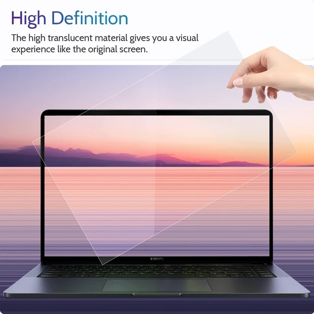 Alt view image 4 of 5 - Peslv 3 Pack 15.6 Inch 16:9 Anti Blue Light Screen Protector for Laptop