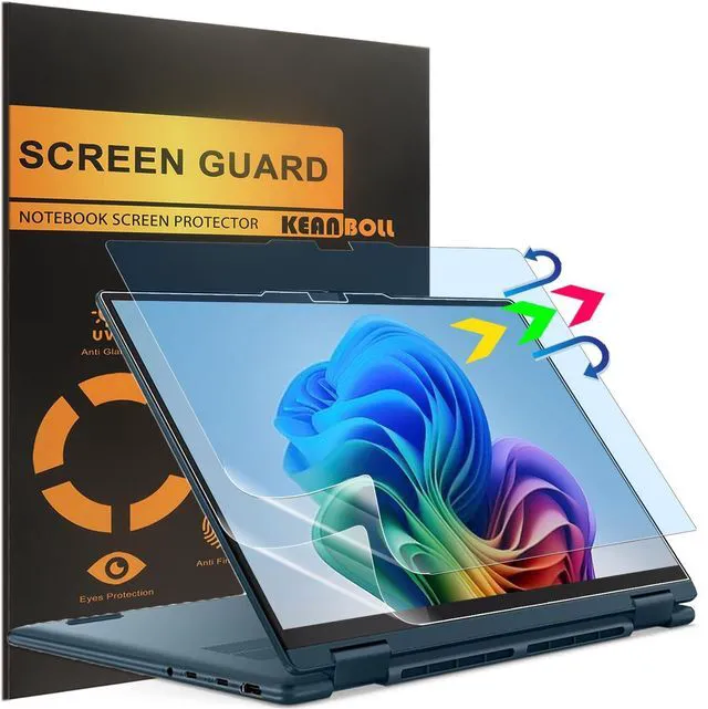 Main image of 2 Pack Blocking Blue Light Screen Protector for Lenovo ideaPad 5i / 5a 2-in-1 14" Touchscreen Laptop (14IPH11 14AGP11 14AHP1183UG 83UH 83UJ), Anti Blue Light Glare and Anti Fingerprint (Matte) Sh