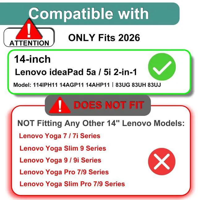 Alt view image 2 of 5 - 2 Pack Blocking Blue Light Screen Protector for Lenovo ideaPad 5i / 5a 2-in-1 14" Touchscreen Laptop (14IPH11 14AGP11 14AHP1183UG 83UH 83UJ), Anti Blue Light Glare and Anti Fingerprint (Matte) Sh