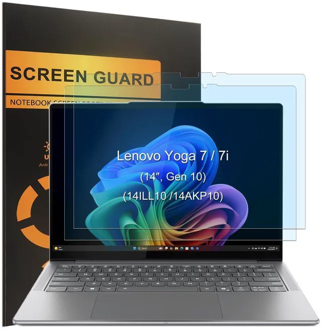 Main image of KEANBOLL 2-Pack Anti Blue Light Matte Screen Protector for 2025 Lenovo Yoga 7 / 7i 14" 2-in-1 Touchscreen Laptop (Models 14ILL10 & 14AKP10), Eye Protection Blocks Blue Light and Anti Glare Shield