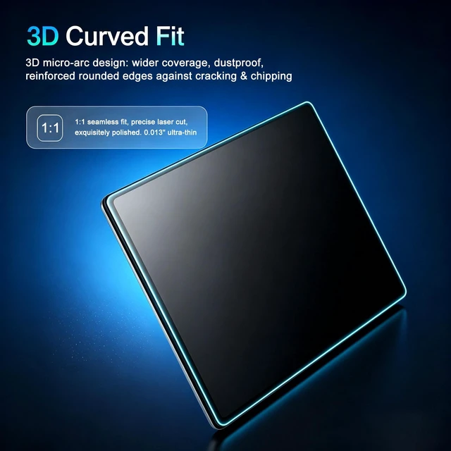 Alt view image 5 of 5 - MUBUY-GOL Tempered Glass Screen Protector for Alienware 16 Aurora 16-inch Laptop (AC16250) 9H Hardness, Anti-Scratch, HD Clarity Protection