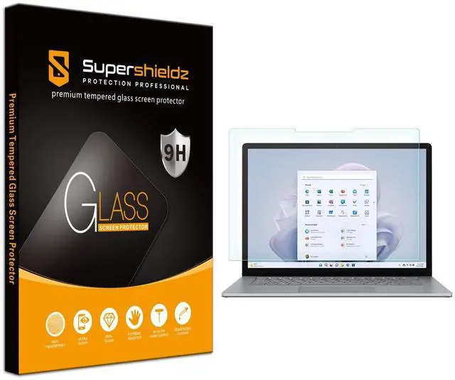 Main image of Supershieldz Designed for Microsoft Surface Laptop 6/5/ 4/3 (15 inch) Tempered Glass Screen Protector, Anti Scratch, Bubble Free