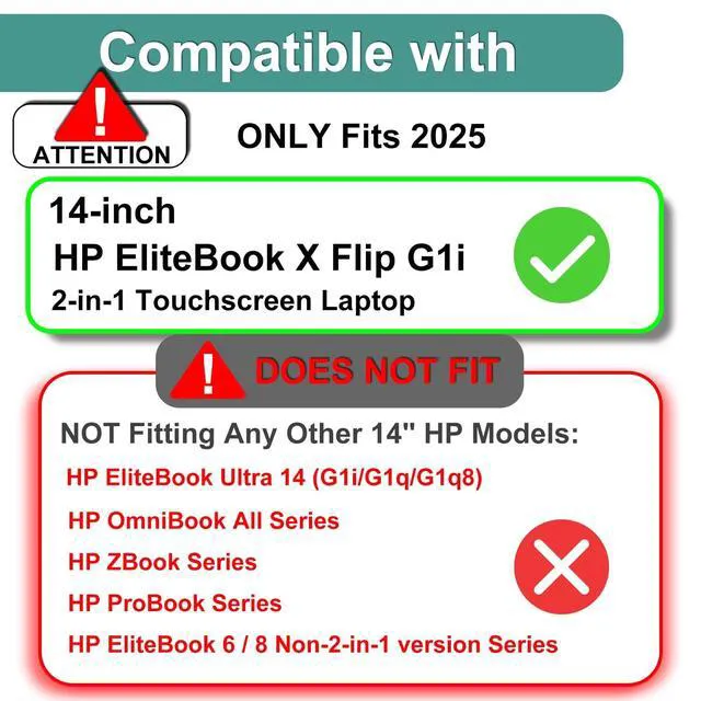 Alt view image 2 of 5 - 2 Pack Blocking Blue Light Screen Protector for HP EliteBook X Flip G2i / EliteBook X Flip G1i 14-Inch, Anti Blue Light & Glare and Anti Fingerprint Shield -(Only suitable for the 2-in-1 version!)