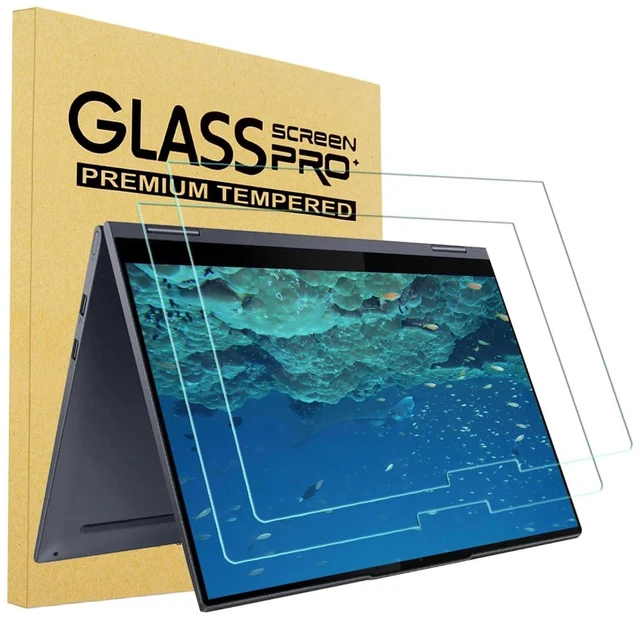 Main image of i-Tensodo 2 Pack Tempered Glass Screen Protector for Lenovo IdeaPad Flex 5/ 5i 14 2-in-1 Laptop, 9H, Anti-Scratch
