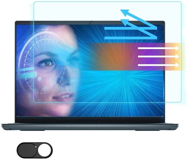Main image of 2 PackBlue Light Blocking 14" Laptop Screen Protector for HP Pavilion X360 14/HP Chromebook 14/HP Stream 14/HP ProBook 14/HP EliteBook 14, Anti-Glare Anti-Blue Light 14 inch HP Laptop Screen Fil
