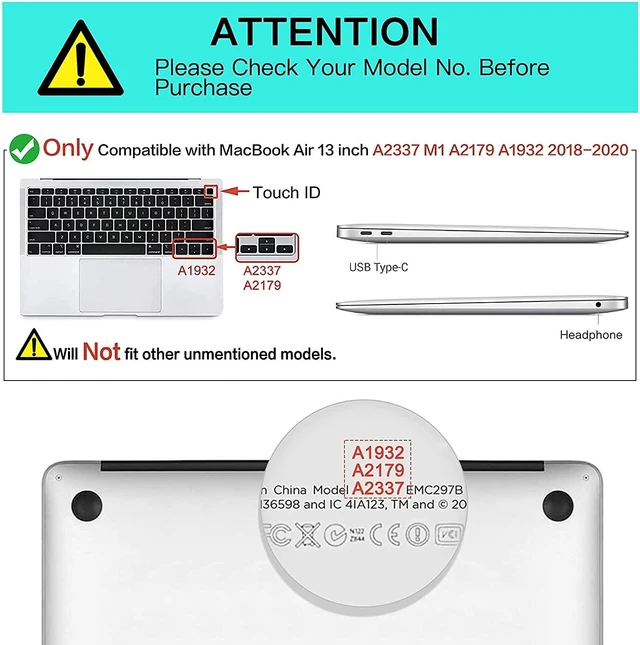 Alt view image 5 of 5 - Anti Blue Light Screen Protector (2 Pack) for Newest MacBook Air 13 (Released in 2018-2021), Filter out Blue Light and relieve computer eye strain to help you sleep better