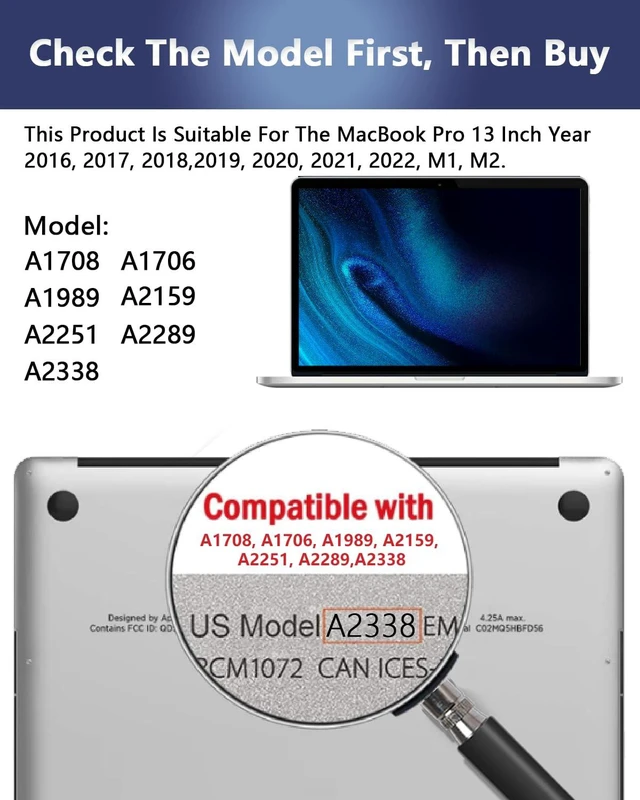 Alt view image 3 of 5 - Magnetic Privacy Screen Protector for MacBook pro 13 " (2016-2022,M1, M2)