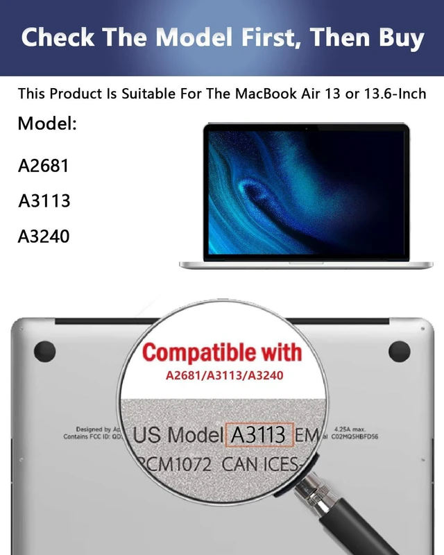 Alt view image 2 of 5 - Magnetic Privacy Screen Protector for MacBook Air 13.6/13 Inch (2022-2026)