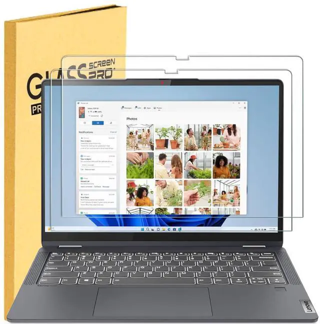 Main image of 2 Pack Tempered Glass Screen Protector for Lenovo Ideapad Flex 5/5i 14 2-in-1 & IdeaPad 5/5i/5x 14 2-in-1 & Flex 5/5i Chromebook Plus 14" Touchscreen Laptop 14 inch, 9H Scratch Resistant Screen F