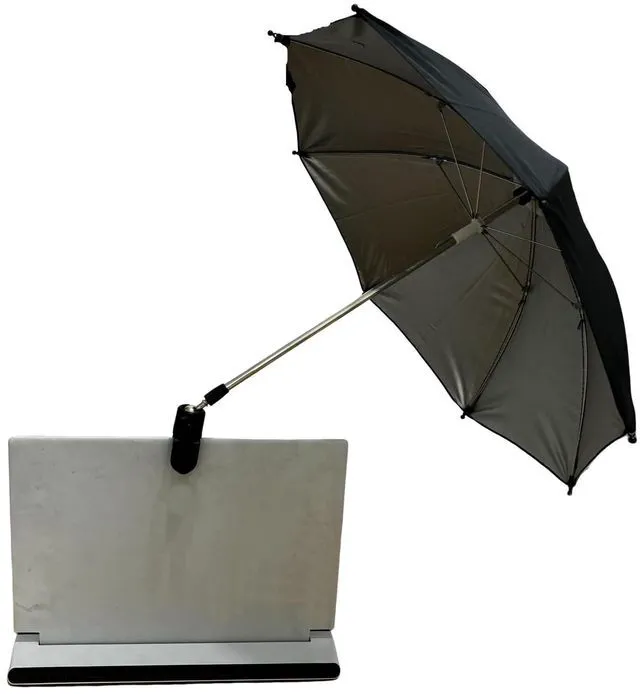 Main image of Daocaorenix Laptop Sun Shade Umbrella with Clamp, 50cm Anti-Glare Screen Shade Reduces Glare & Reflections