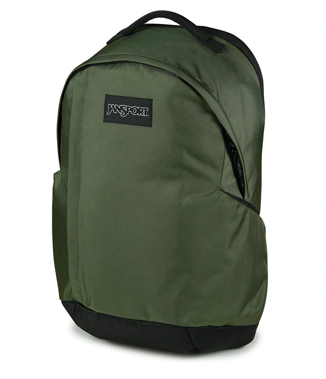 Alt view image 2 of 5 - JanSport Station Pack Large Backpack with Padded Laptop Sleeve, Dual Water Bottle Pockets, and Loft Pocket, Cargo Green