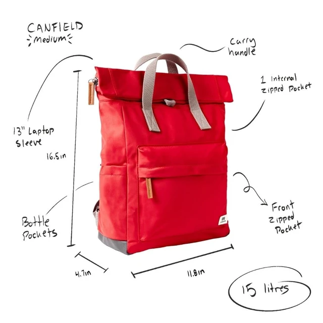 Alt view image 4 of 5 - ORI LONDON The Canfield Backpack Bag, Stormy Gray