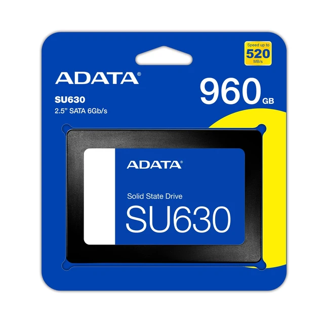 Alt view image 2 of 5 - ADATA ASU630SS-960GQ-R 2.5-inch Internal SSD 960GB SU630 Series 3D NAND QLC SMI Controller 0.3 inch (7 mm)