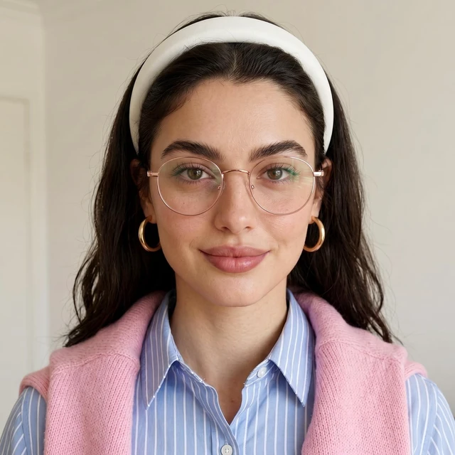 Alt view image 2 of 5 - Dollger Round Blue Light Blocking Glasses for Women Men Circle Clear Lens Metal Frame Computer Gaming Eyeglasses Blue Light Glasses