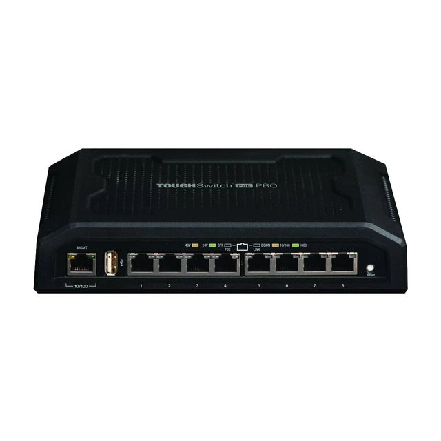 Alt view image 2 of 2 - Ubiquiti TOUGHSwitch PoE Pro - Switch - 8 Ports - Managed - Desktop (TS-8-PRO)
