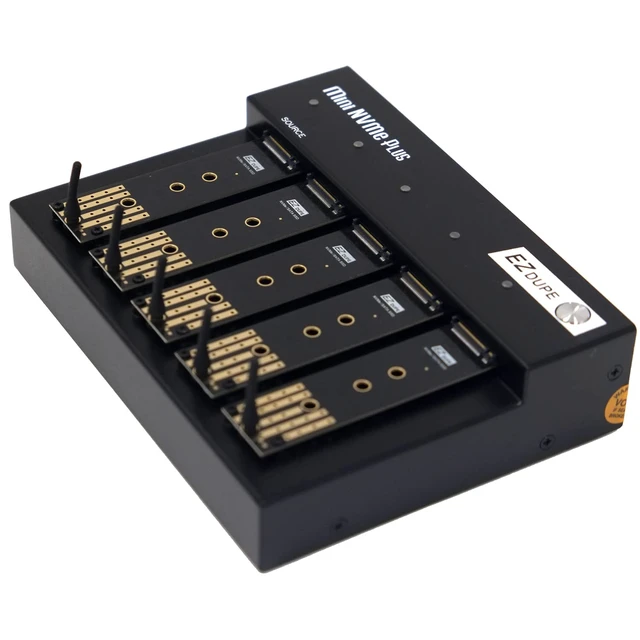 Alt view image 3 of 5 - EZ DUPE 1 to 4 Mini NVMe Plus M.2 Duplicator - Copy 45MB/Sec DM-HE0-5M04B