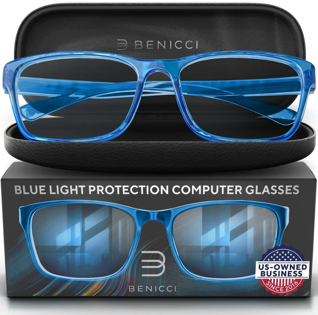 Main image of Clear Blue Light Glasses for Women and Men, Computer and Screen Glasses