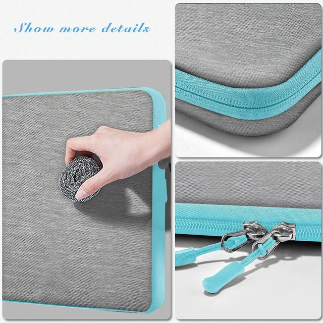 Alt view image 4 of 5 - Hseok Laptop Case 13.3 Inch Sleeve with Side Pocket,L02G02
