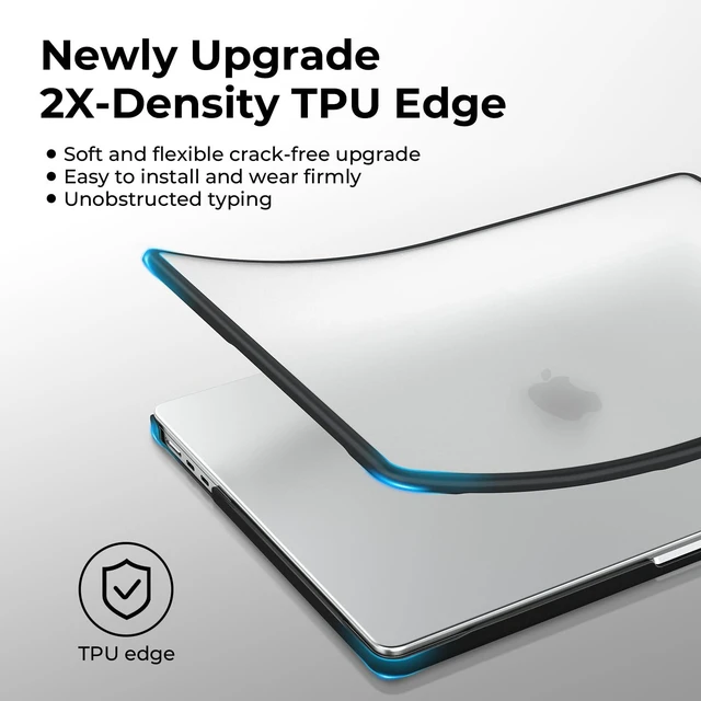 Alt view image 5 of 5 - BlueSwan Anti-Cracking Case for MacBook Air 13 inch M5 M4 M3 M2 2026-2022