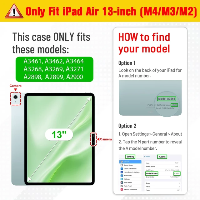 Alt view image 2 of 5 - Fintie Slim Clear Case for iPad Air 13-inch M4/M3/M2 (2026/2025/2024)