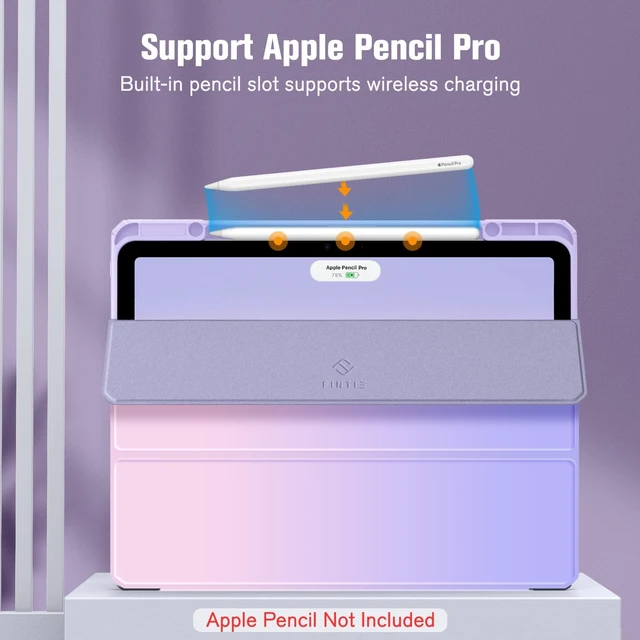 Alt view image 5 of 5 - Fintie Slim Clear Case for iPad Air 13-inch M4/M3/M2 (2026/2025/2024)
