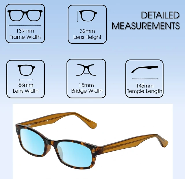 Alt view image 3 of 5 - Medspex Corinne McCormack Channing Color Therapy Reading Glasses +2.75 Tortoise Havana Brown Gold Amber/Baby Blue Womens Fluorescent Light Sensitivity Chromotherapy Chakra Healing