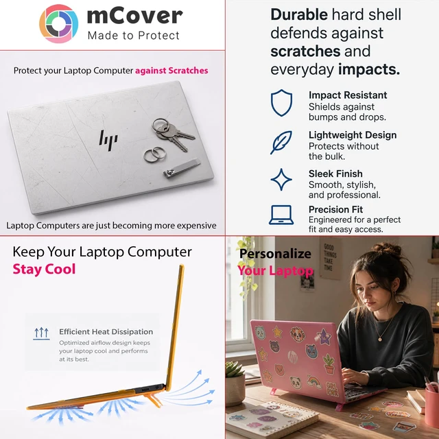Alt view image 2 of 5 - mCover Case ONLY Compatible for 2024 2025 14-inch HP ProBook 4 G1iR ^^ G1ah Series, ProBook 440/445 G11 and EliteBook 640 ^^ 645 G11 Series Windows Notebook PC (NOT Fitting Other HP Models)- Blue