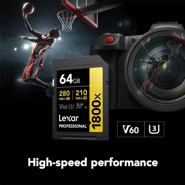Alt view image 3 of 5 - Lexar Gold Series 1800x 512GB SDXC Memory Card