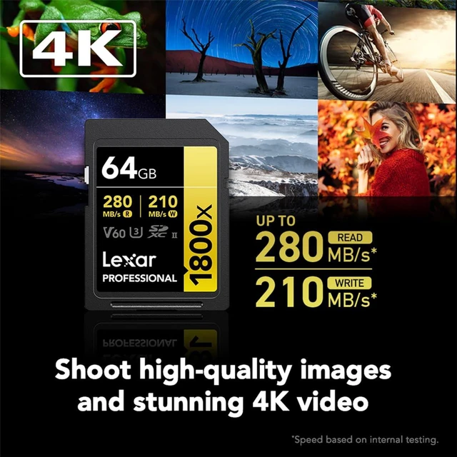 Alt view image 4 of 5 - Lexar Gold Series 1800x 512GB SDXC Memory Card
