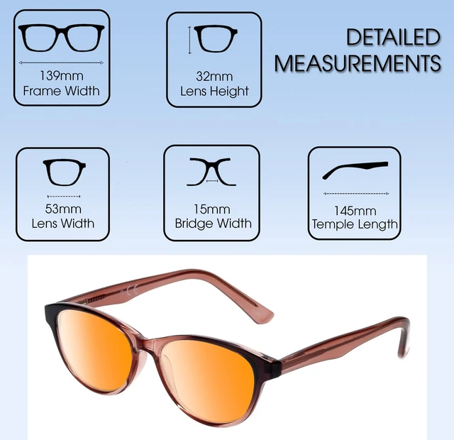 Alt view image 3 of 5 - Medspex Corinne McCormack Polly Color Therapy Reading Glasses +2.00 Pink Black Fade/Light Orange Womens Fluorescent Light Sensitivity Chromotherapy Chakra Healing
