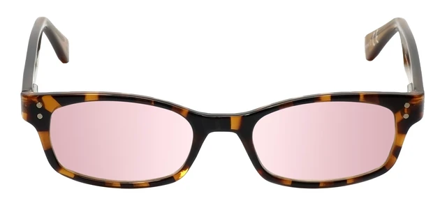 Alt view image 5 of 5 - Medspex Corinne McCormack Channing Color Therapy Reading Glasses +1.50 Tortoise Havana Brown Gold Amber/FL-41 Rose Womens Fluorescent Light Sensitivity Chromotherapy Chakra Healing
