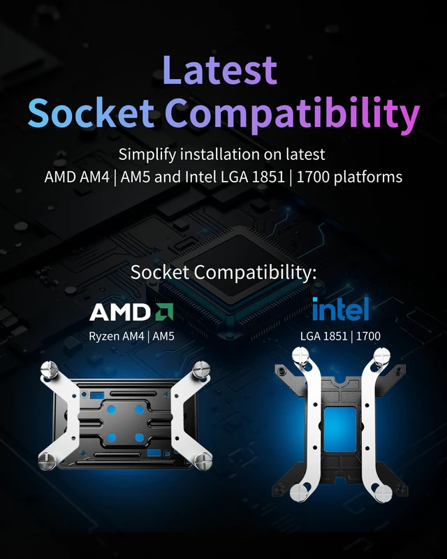 Alt view image 3 of 5 - Minorsonic CPU Cooler 360mm Aio, Liquid Cooler CPU Low-Noise AMD AM5/AM4, Refrigeracion Liquida Water Cooling Systems, Intel LGA 1851/1700 PC Water Cooler 3 x 120 mm PWM Fans Black
