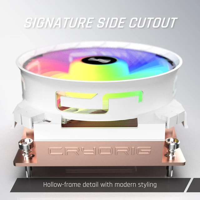 Alt view image 3 of 5 - CRYORIG C5 CU Vapor Chamber Low Profile CPU Cooler Full Copper Fin Stack Compact SFF Cooling AMD AM4/AM5 Intel LGA 1150/1200/1851/1700