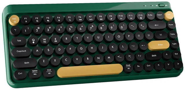 Main image of FCPLU Wireless Bluetooth TKL Keyboard Dark Green