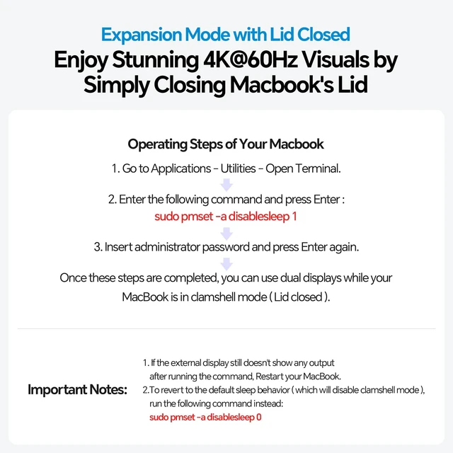 Alt view image 5 of 5 - MacBook Docking Station Dual Monitor 4K@60Hz with M.2 NVMe SSD Enclosure