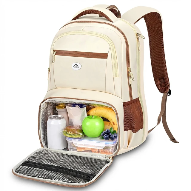 Main image of MATEIN Backpack Lunch Bag for Women, Cute Teacher Insulated Cooler Backpack