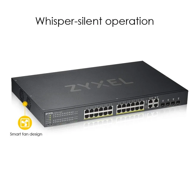 Alt view image 3 of 5 - Zyxel 24 Port Network Ethernet Switch ^^ Smart Managed PoE+ ^^ GS1920-24HPV2